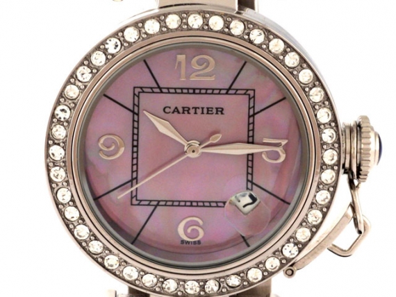 Cartier Pasha Midsize Perlmut/rose